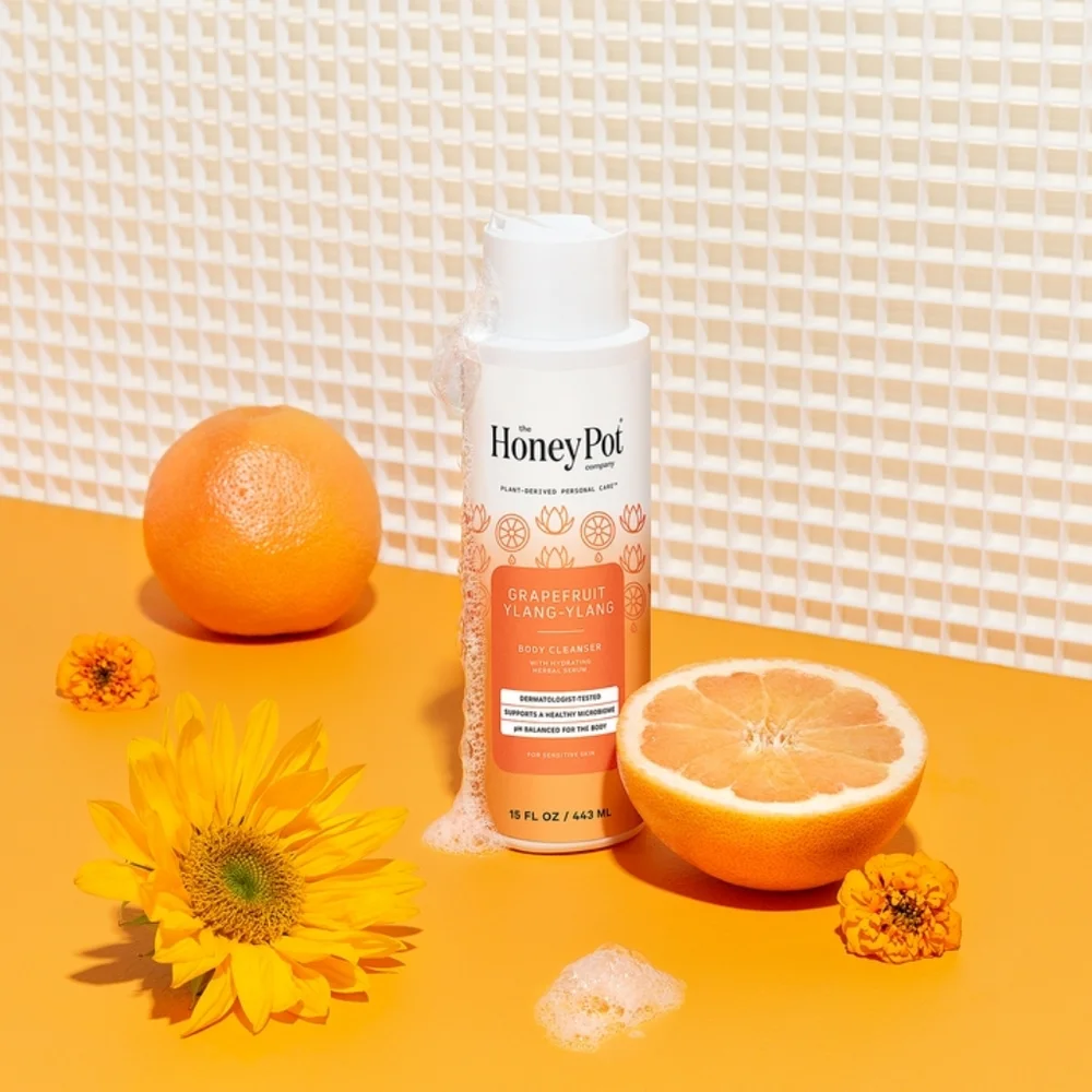 NEW Honey Pot Grapefruit Ylang Ylang Hydrating Body Cleanser 15 fl.oz‎